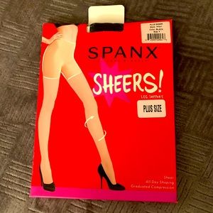 Spanx: Sheers Black Plus Size F Style 7P341